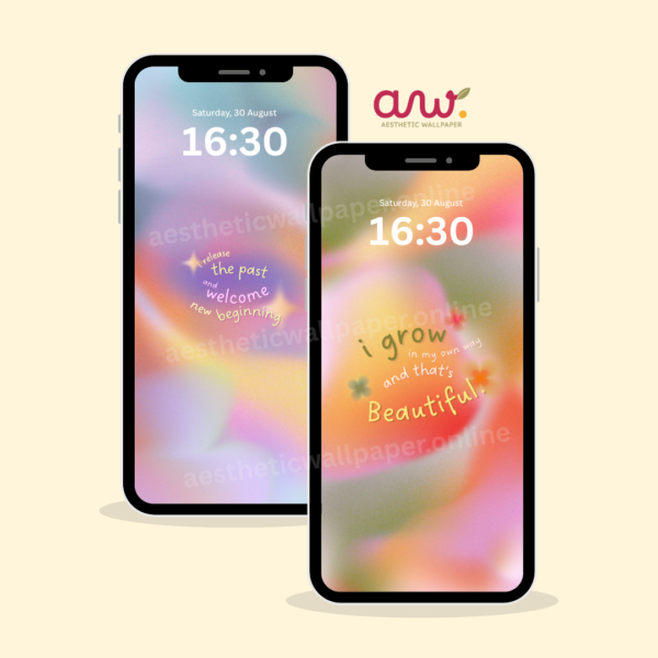 Aesthetic Wallpaper Gradient Self love - Image 3