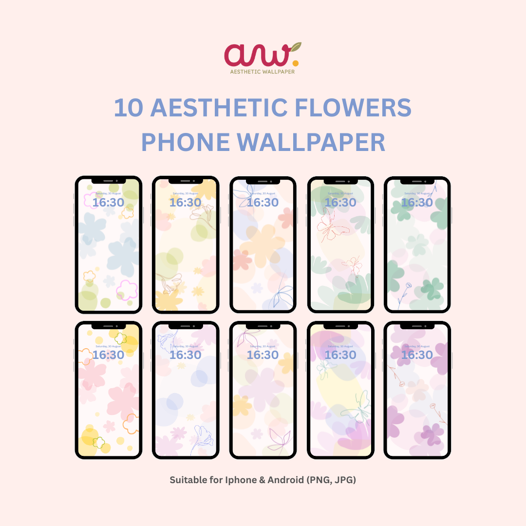 Wallpaper Aesthetic Flower - Image 2