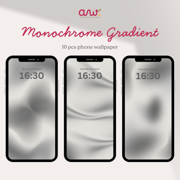 Aesthetic Wallpaper Phone Monochrome Gradient