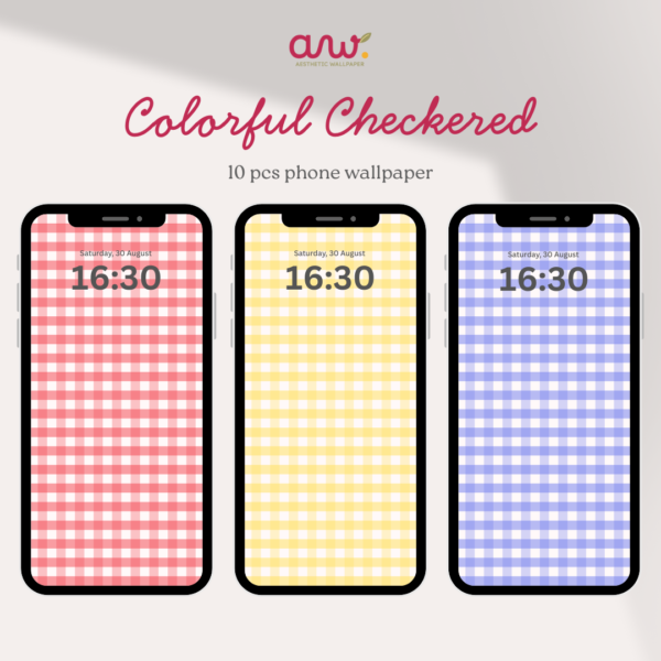 Aesthetic Wallpaper Phone Colorful Checkered
